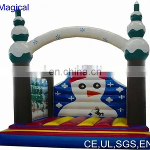 Snowman Logo Inflatable Bouncer for Christmas Celebration thumbnail-1