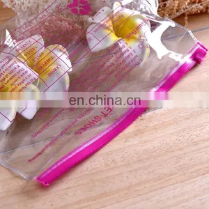 China Manufacture Wholesale Fashional Pvc Zip Lock Bag Clear Pvc Pouch With Customized Printing thumbnail-2