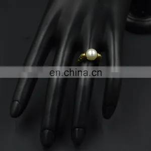 MCR-0010 In Stock Fashion Wedding Wholesale Latest Pearl Ring Designs for Women thumbnail-4