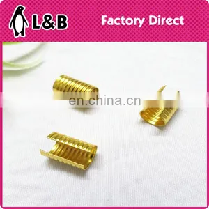 Fashion 2015 Silver Color 4*20mm Ends Fastener Metal Gold Clasp for Cord Ends thumbnail-5