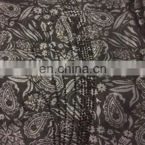 Women's Black Color Burkha With Diamond Stone Work & Printed Satin / Embroidery Work Islamic Style Burkha thumbnail-3