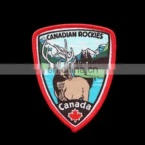 High Quality Custom Logo Bird Woven Decorative Clothing Patches thumbnail-2