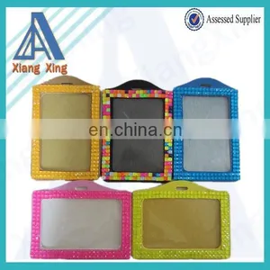 Black Horizontal or Vertical Rhinestone ID Badge Holder thumbnail-5