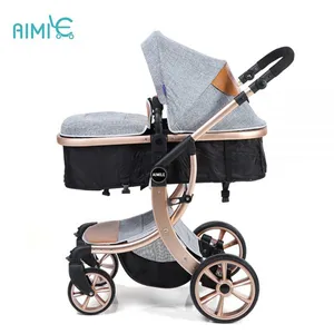 2018 Golden Foldable High Landscape Pram China Factory thumbnail-4
