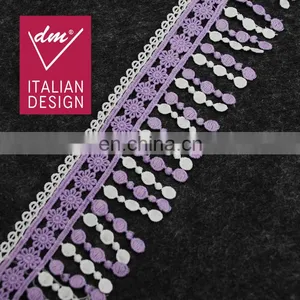 New Fancy Embroidery Polyester Lace Trim Lollipop Lace Fringe Trim for Garment thumbnail-1