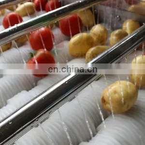 Industrial Bell Pepper White Onion Potato Vegetable Brush Cleaner Lemon Date Citrus Fruit Strawberry Brush Rolls Washing Machine thumbnail-4