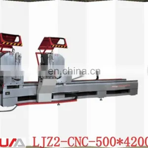 CNC Double Head Precision Cutting Mitre Saw Aluminum Window Door Manufacturing Machine thumbnail-1