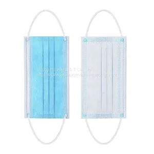 Fabric Non Woven Reusable Face Washable 3 Ply Face Mask Cover 2 Ply Paper Cheap Disposable Masks thumbnail-2