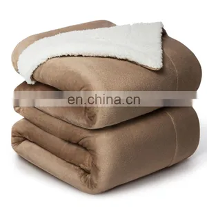 Sublimation Soft Custom Flannel Fur Sherpa Blanket For Winter thumbnail-7