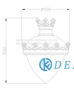DK GARDEN LIGHT 15 Garden Lights Height 590mm Lithium Battery Led Solar Garden Lamp thumbnail-3