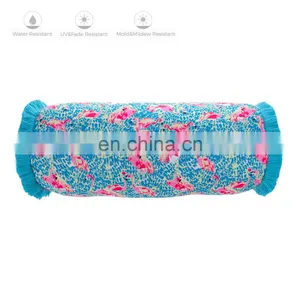 Home Garden Decorative Durable High Quality Tropical Flamingo Print Boudoir Pillow Outdoor for Bench thumbnail-4