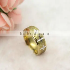 Stainless Steel Cross Ring thumbnail-1