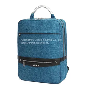 Fashion Zipper Men's Backpacks College Wind Student Backpacks Environmental Protection Material Handbags Custom Logo CLG18-158 thumbnail-4