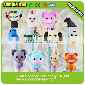 Wooden Pencil With Cartoon Animal Eraser thumbnail-3