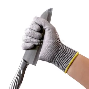 Breathable Cheap Price Level 5 Cut Resistant Gloves Kitchen Restaurants Sharps and Safety Protection Gloves thumbnail-3