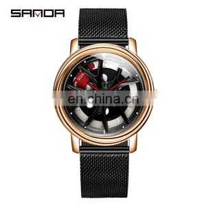 SANDA 1025 Customized Oem Men Watch Man Luxury Japan Quartz Movt Classic Stainless Steel Mens Brand Watches thumbnail-1