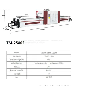 PVC Film Kaplama Vakum Membran Pres Makinesi ZHT TM2580F thumbnail-4