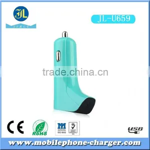 Colorful Portable and Automatic Gun Design 12v-24v Dual Port Car Charger Selling in thumbnail-5