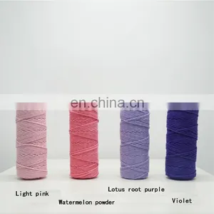 Colored Cotton Cord Bundling Rope DIY Tapestry Twist Rope 3 Mm 4 Mm 5mm Wholesale Cotton Rope thumbnail-3