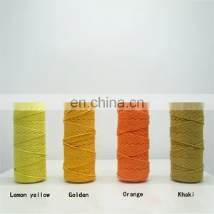 Colored Cotton Cord Bundling Rope DIY Tapestry Twist Rope 3 Mm 4 Mm 5mm Wholesale Cotton Rope thumbnail-4