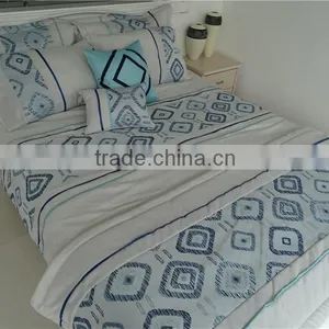 Aqua Handmade Patched Jacquard Comforter thumbnail-1