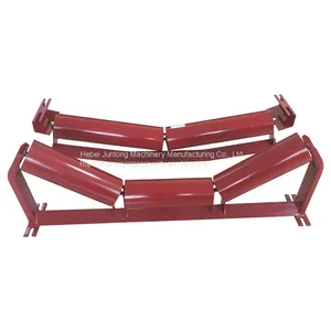 DIN Belt Conveyor Carbon Steel Trough Roller for Sand Stone thumbnail-1