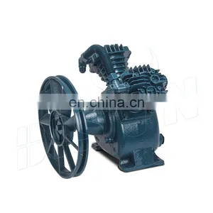 Bison China Wholesaler 1 Year Warranty 2 Double Piston Motor Head Pump Compressor With Belt Driven thumbnail-2