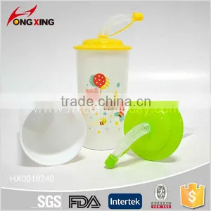 Hot Sale Kids Plastic Cup With Straw thumbnail-5