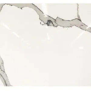 Code：1020，Calacatta Artificial Stone Quartz Slab Kitchen Countertops thumbnail-2