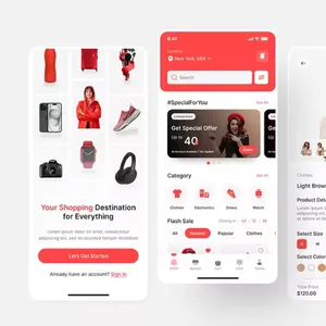 Ecommerce APP | Android IOS App Designing Native App Development | Shopping Order Mobile Development thumbnail-1