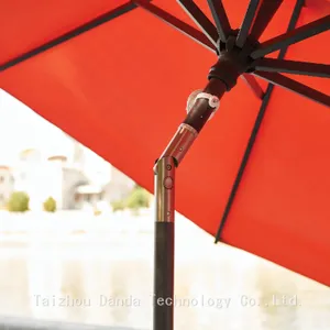 Factory Price 3m Outdoor Garden Windproof Umbrella With UV Coating With Canopy Powder Coated thumbnail-2