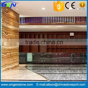 High Quality Polished Brown Tiger Onyx Marble Indoor Decorative Stone thumbnail-1