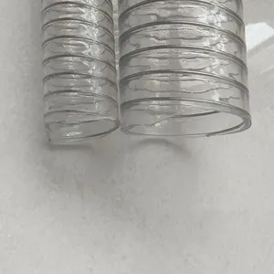 Food-grade Transparent PU Plastic-reinforced Spiral Tube, Smooth Tube for Powder Conveying, Red Wine Conveying Tube thumbnail-4