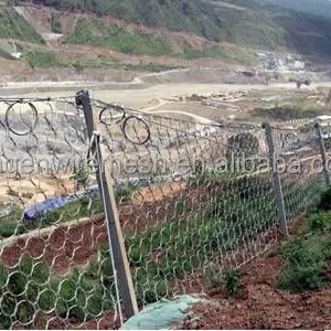 China Factory 250-3000kJ Impact Resistance Steel Rope Ring Net Plain Weave Loop Mesh for Heavy Rockfall Custom Cutting Service thumbnail-2