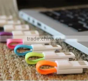 Smallest 8cm Key Ring Cable With Most Strong Magnet USB Data Sync Charger for SAMSUNG for IPHONE thumbnail-1