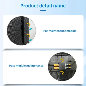 Outdoor Waterproof 800x800mm LED Display Screen With Diagonal Mounting Support Easy Maintenance and Installation thumbnail-4