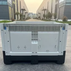 Euro Standard Plastic Pallet Bin Nestable for Warehouse Storage & International Freight thumbnail-5