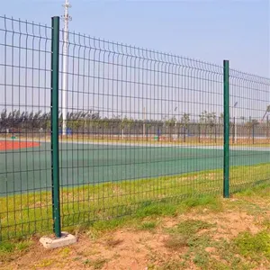Galvanized 3D Curved Wire Mesh Fence With 5mm Wire Diameter for Industrial Security thumbnail-3