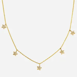Exquisite Minimalist Waterproof Stainless Steel Gold Necklace - Custom Jewelry thumbnail-3