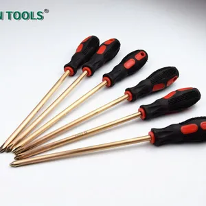Non-Sparking Phillips Screwdriver Beryllium Copper Alloy for Oil Refinery, 4 Inch (100mm) Working Length, (190mm) Total Length thumbnail-3