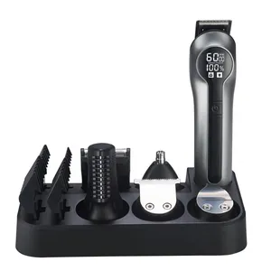 Professional USB Rechargeable Two-Speed Stainless Steel Blade 14-in-1 Cordless Hair Clipper and Grooming Kit for Men Hotel Use thumbnail-3