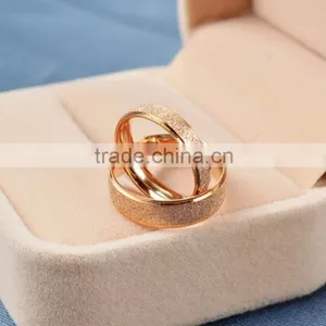Hot Sale Fashion Jewelry 2016 Jewellery Silver Color Couple Stainless Steel Ring thumbnail-2