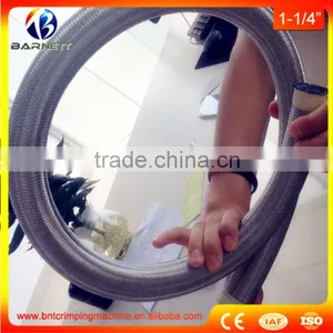 SAE 100R14 High Temperature Stainless Steel PTFE Braided Hose Supplier thumbnail-1