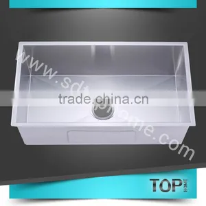 TH-RA3018C Stainless Steel Handmade Sink With CUPC Square Corner Singel Bowls Undermount Sink Kitchen Sink thumbnail-2