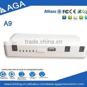 AGA A9 Hot Selling 12V Portable Car Jump Starter Power Bank for Laptop thumbnail-2
