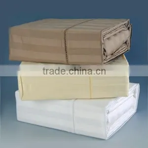 Cotton/polyester Sateen Stripe Fabric/textile for Hotel Bedding thumbnail-5