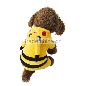 Dog Pikachu Apparels With Double Sided Coral Fleece Material Fit for Spring Autumn and Winter thumbnail-6