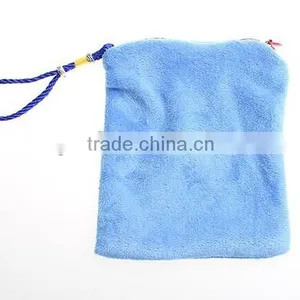 Hight Quality Custom Velvet Bag Flock Pouch Wholesale Cloth Pouch Satin Pouch B274 thumbnail-1