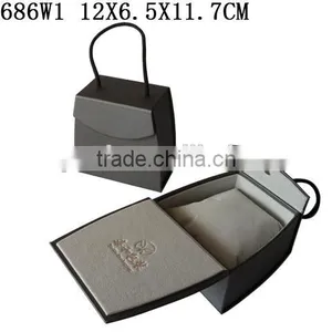 P1686W2 Cardboard Paper Watch Box WIth Snap thumbnail-4