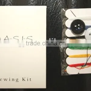 Hotel Sewing Kit With Thread,needle,button/portable Sewing Kit in Carbon Box /3-5 Star Hotel Amenities thumbnail-1